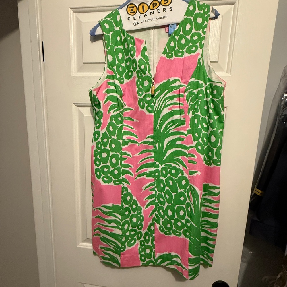 Lilly Pulitzer Pastel Green and Pink Fabric